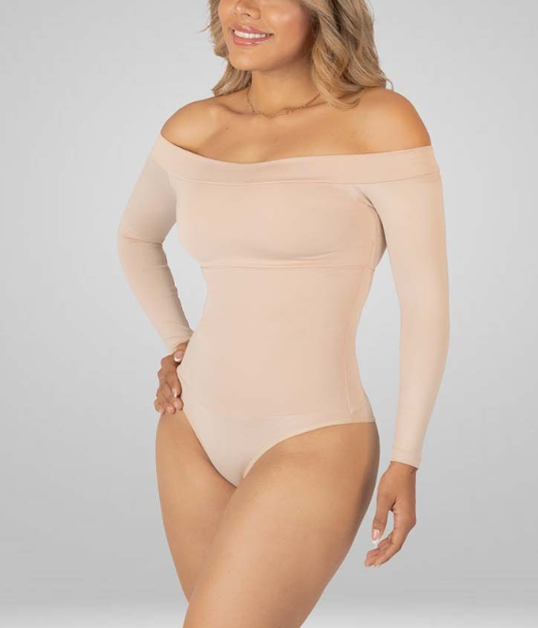 Bandeau Long Sleeve Bodysuit