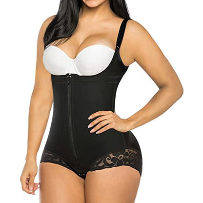 Women's bodysuit shapewear, thicker mesh fabric