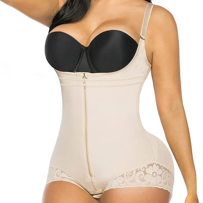 Women's bodysuit shapewear, thicker mesh fabric