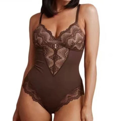 Butt-lifting seamless shapewear, full-body camisole, waist-cinching bodyshaper bodysuit